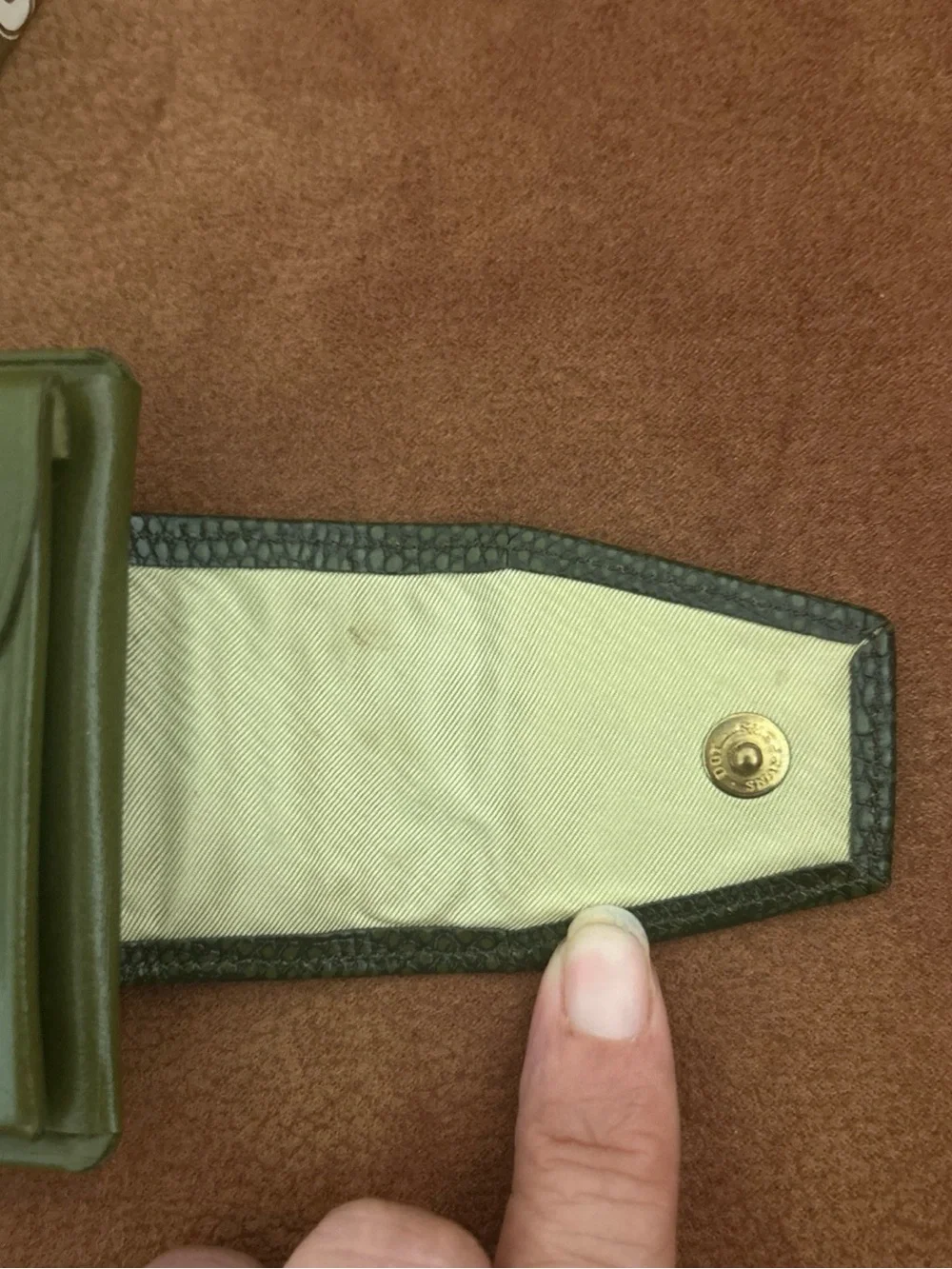 Buxton Convertible  Wallet Vintage Unused Box Split Leather